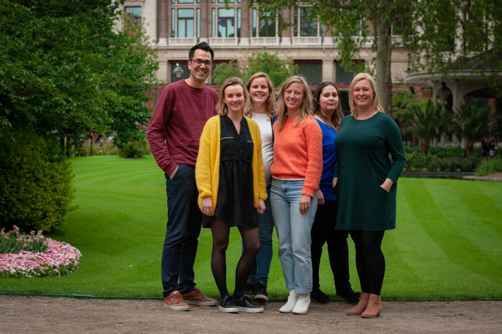 Ons planningsteam van links naar rechts: Jeroen, Anke, Astrid, Julie, Gabrielle, Jil